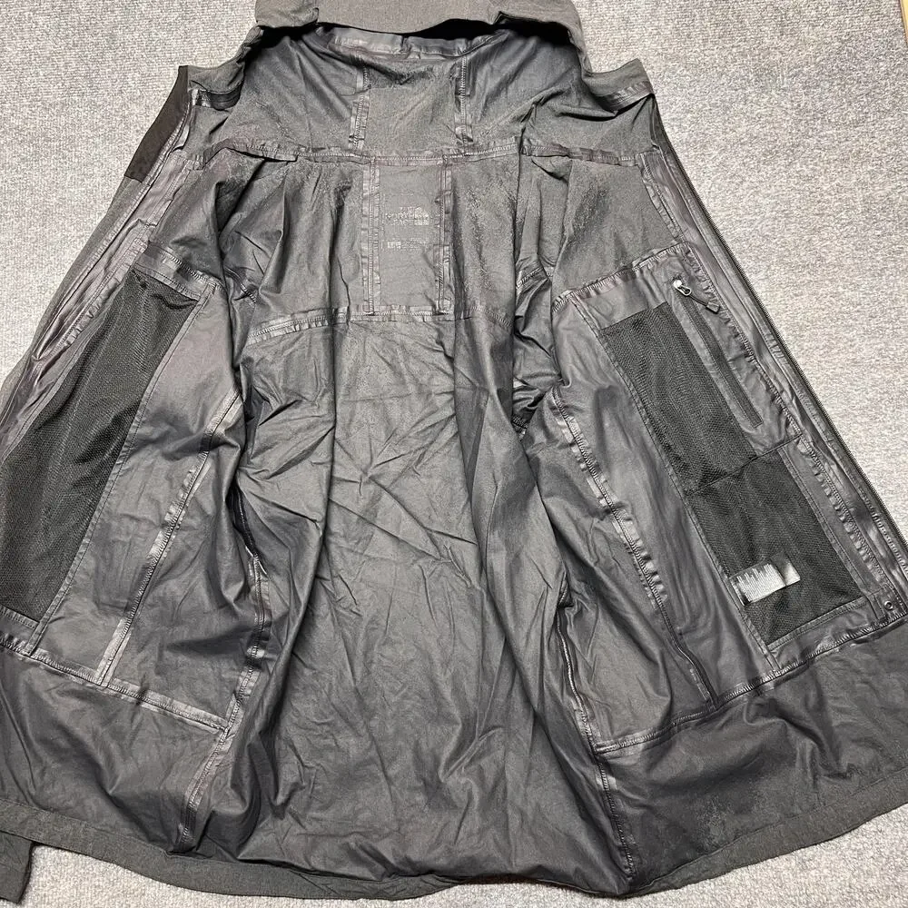 The North Face Jacket Mens Large Gray HyVent 2.5L Hooded Softshell Waterproof